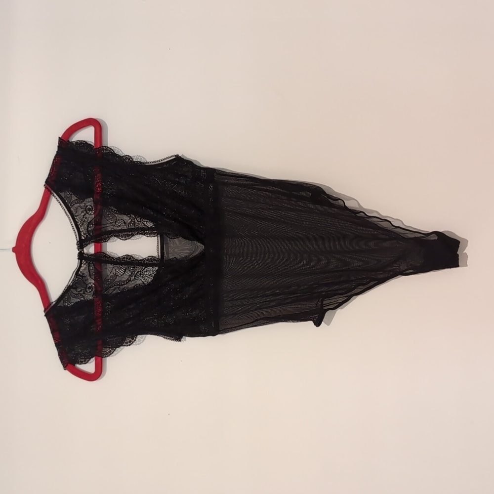 Cassandra Intimates Lace Black Teddy Size Medium - Picture 5 of 6